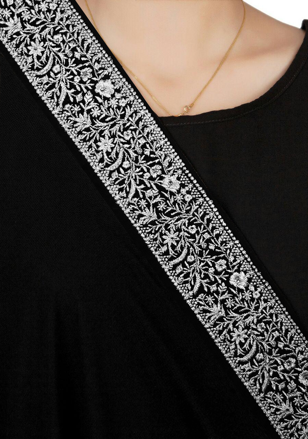 Tilla Border Embroidered Shawl TILS-S25-0018