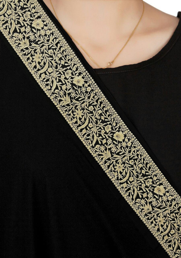 Tilla Border Embroidered Shawl TILS-S25-0019