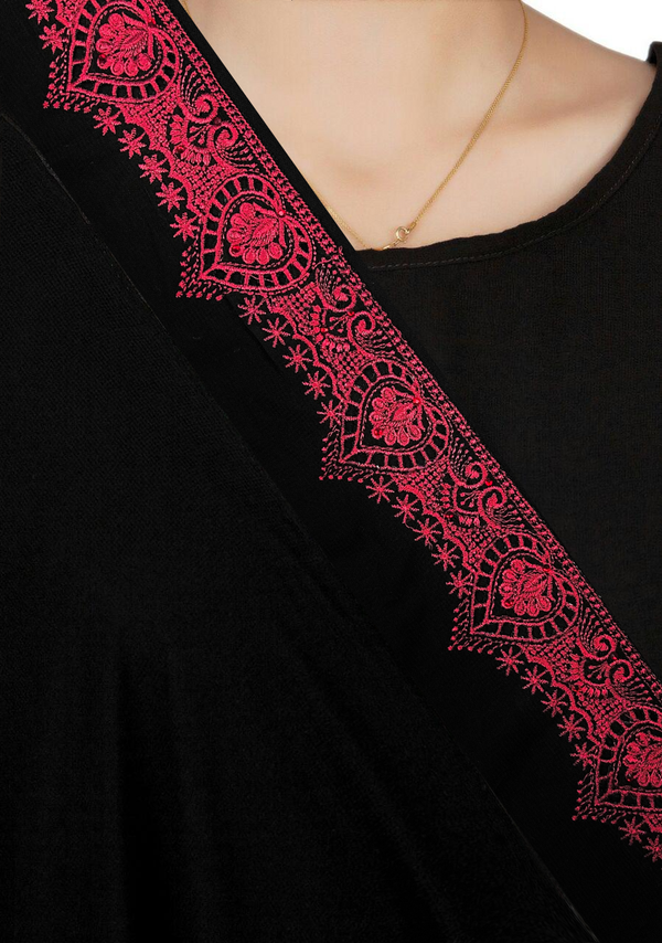 Tilla Border Embroidered Shawl TILS-S25-0022