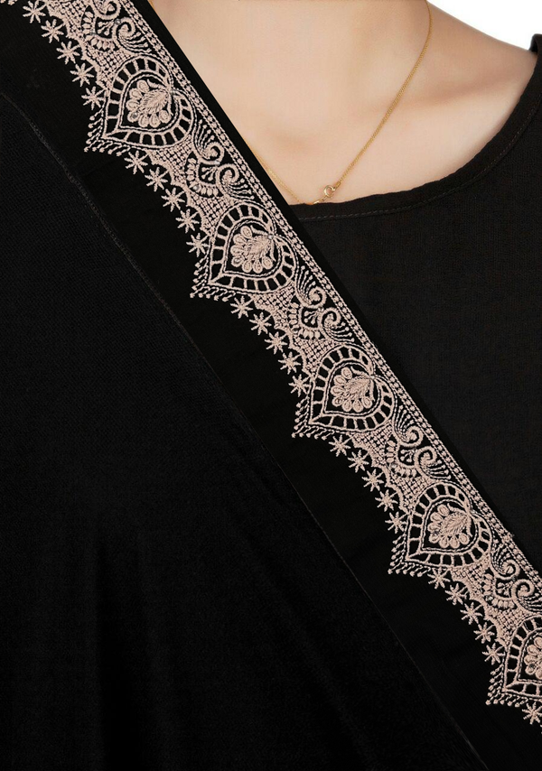 Tilla Border Embroidered Shawl TILS-S25-0026