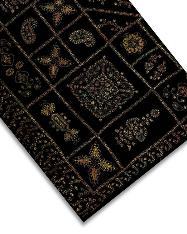 CASHMERE EMBROIDERED SHAWLS CES-W25-0097