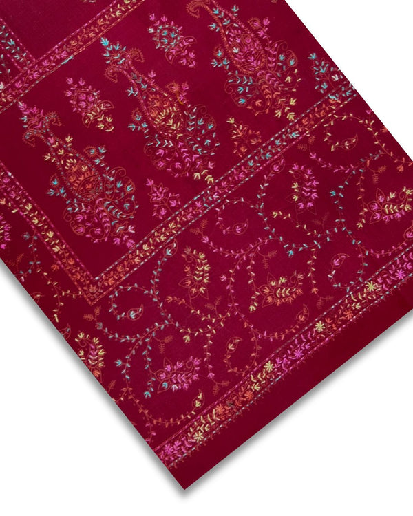 CASHMERE EMBROIDERED SHAWLS CES-W25-0067