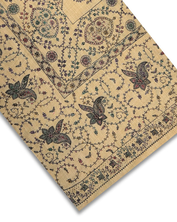 CASHMERE EMBROIDERED SHAWLS CES-W25-0084