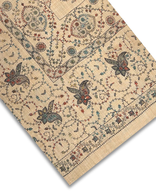 CASHMERE EMBROIDERED SHAWLS CES-W25-0086