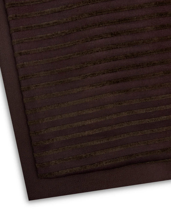 2Pc Alpine Jacquard Velvet Chocolate Brown AJV-W25-0001